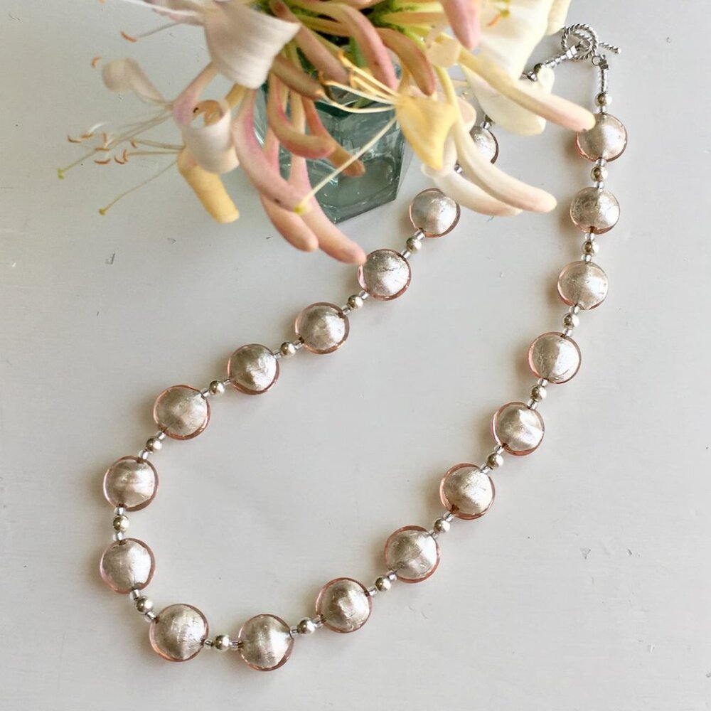 Diana Ingram Murano Glass Lentil Necklace